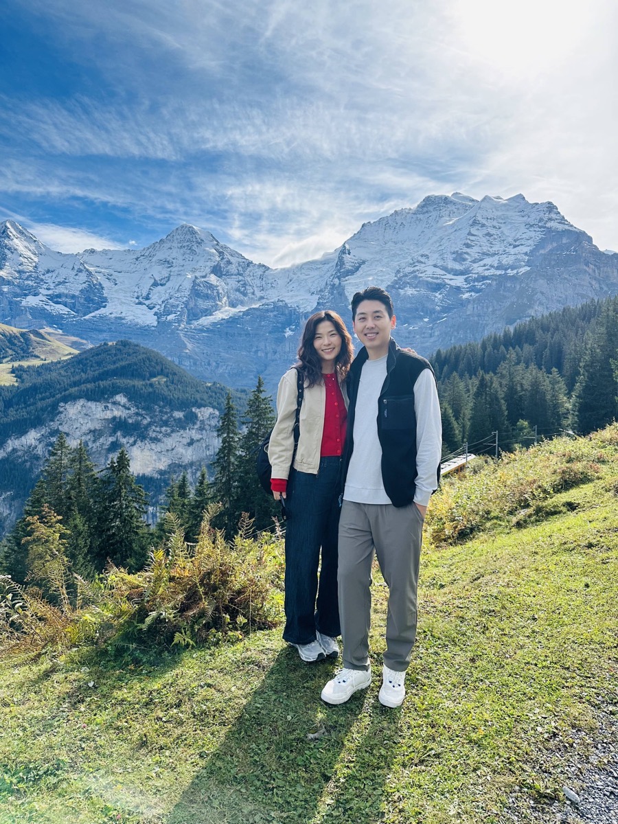 Angela in the Swiss Alps